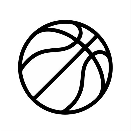 Basketball ball icon. Sport symbol. Vector illustration. EPS 10のイラスト素材