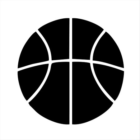 Basketball ball icon, vector illustration. Flat design style eps 10のイラスト素材