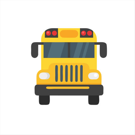 school bus icon. school bus vector icon. School bus vector iconのイラスト素材