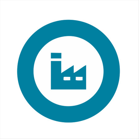 factory icon. industry icon vector. factory icon vector. factory icon designのイラスト素材