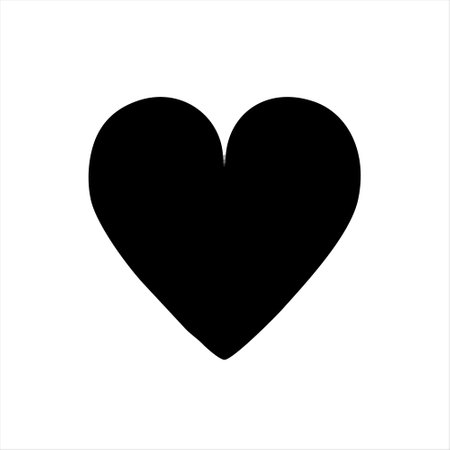 Heart icon, vector illustration. Flat design style. Love symbol.のイラスト素材