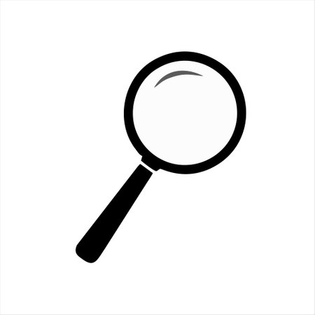 Search icon, magnifying glass icon, vector magnifying glass iconのイラスト素材