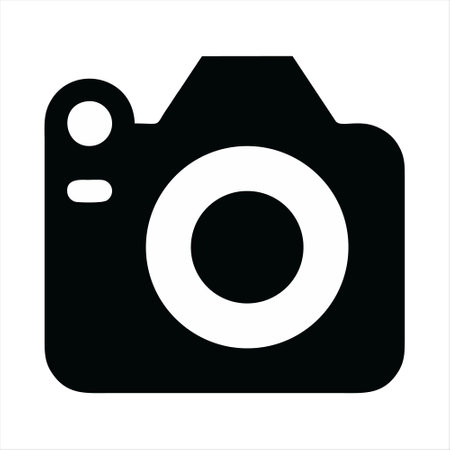 Camera icon. Vector image on a white background. Isolated.のイラスト素材