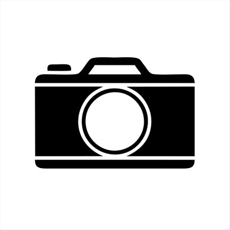 Camera icon isolated on white background. Vector illustration. Eps 10.のイラスト素材