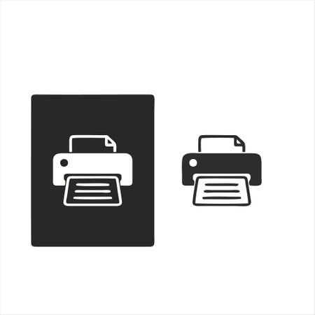 Printer icon vector. Printer icon vector. Printer icon vectorのイラスト素材