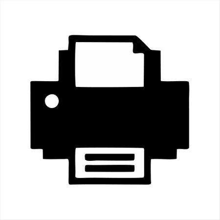 Printer icon isolated on white background. Printer vector icon.のイラスト素材