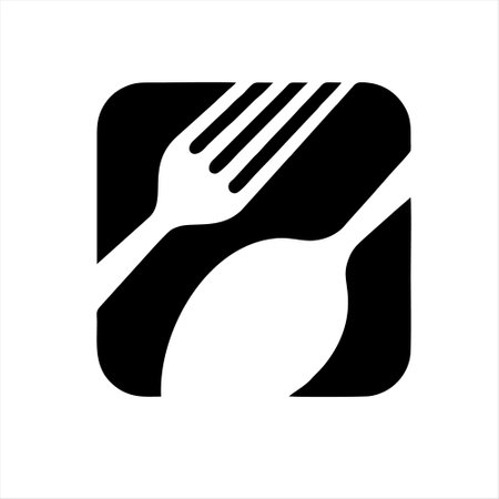 Fork and knife icon. Cutlery symbol. Vector illustration.のイラスト素材