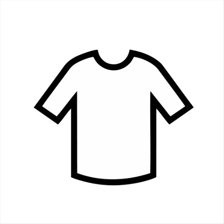 T-shirt icon. Simple illustration of t-shirt vector icon for webのイラスト素材