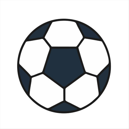 Soccer ball icon. Vector illustration isolated on a white background.のイラスト素材