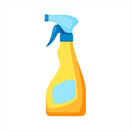 Spray bottle icon. Cleaning spray bottle. Vector illustration in flat styleのイラスト素材