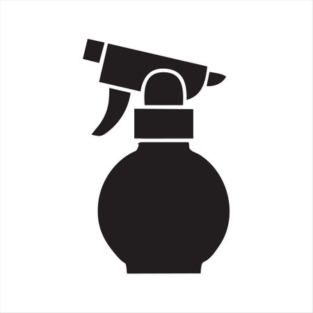 Spray bottle icon. Cleaning spray bottle icon. Vector illustrationのイラスト素材