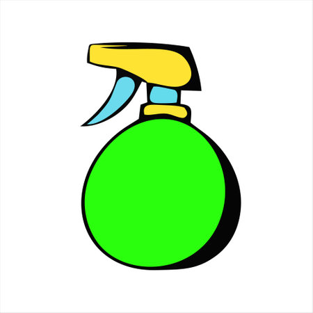 Spray bottle icon. Hand drawn spray bottle. Vector illustration.のイラスト素材