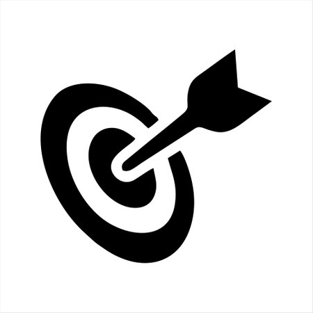 Target icon, vector illustration. Flat design style eps 10.のイラスト素材