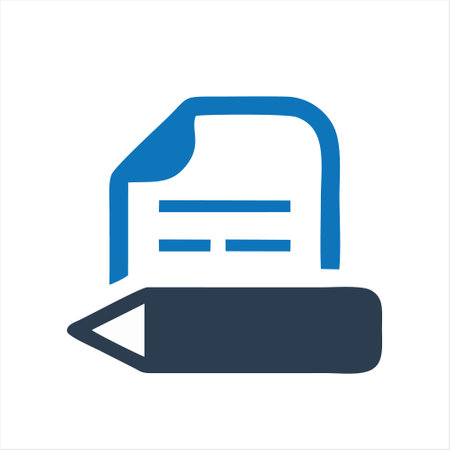 Edit document icon. Perfect for application, web, and presentation template.のイラスト素材