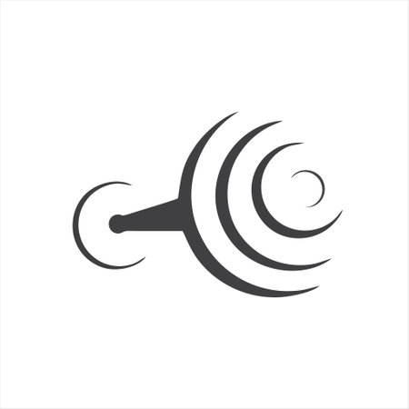 wind icon vector illustration design template on white background. EPS 10.のイラスト素材