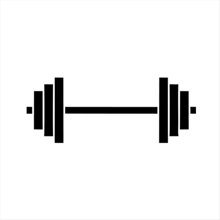 dumbbell icon on white background. dumbbell vector icon.のイラスト素材