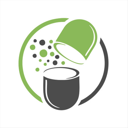 Capsule icon. Vector illustration isolated on white background. Graphic concept for your designのイラスト素材