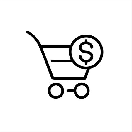 Shopping cart icon. Shopping cart icon. Shopping cart icon vectorのイラスト素材
