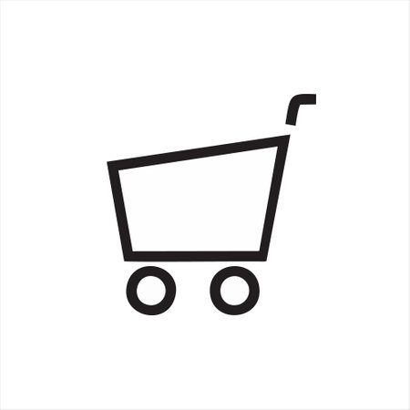shopping cart icon vector illustration. shopping cart icon vector design templateのイラスト素材