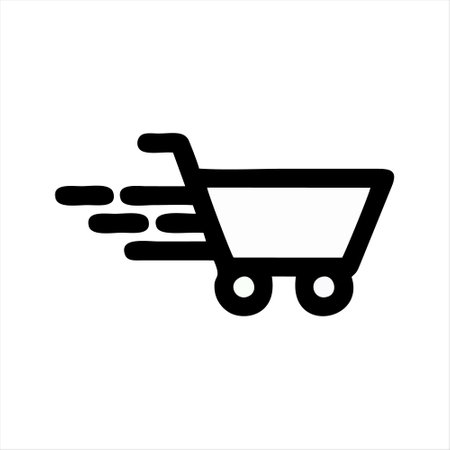 Shopping cart icon, vector illustration. Flat design style EPS 10のイラスト素材