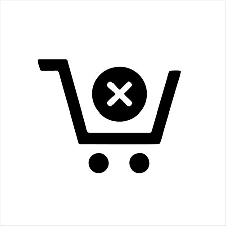 Shopping cart icon. Flat design style eps 10 vector illustrationのイラスト素材