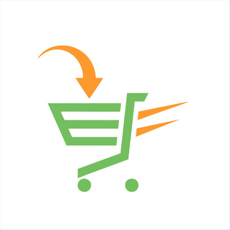 Shopping cart icon vector design template. Shopping cart icon vector design.のイラスト素材