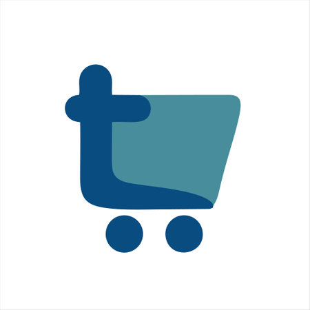 shopping cart icon vector design template. shopping cart icon vector design templateのイラスト素材