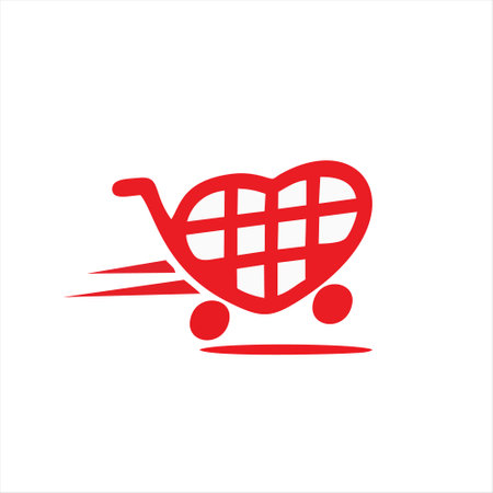 shopping cart logo vector icon illustration design templateのイラスト素材