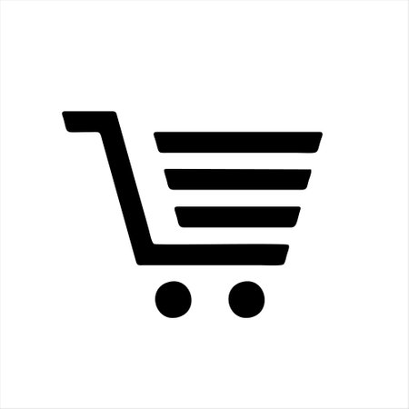 Shopping cart icon. Shopping cart icon vector isolated on white backgroundのイラスト素材