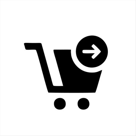 Shopping cart icon. Add to cart icon. Add to cart vector iconのイラスト素材