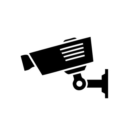 Cctv camera icon vector. surveillance illustration sign. security symbol or logo.のイラスト素材