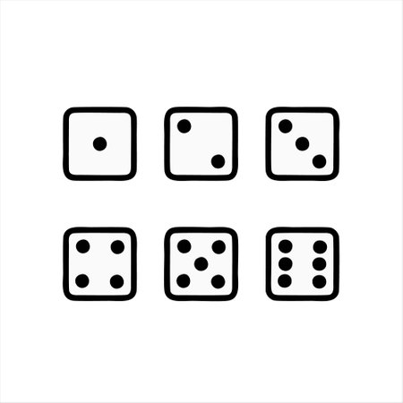 Dice icon vector. Dice icon vector. dice icon vector. dice icon vectorのイラスト素材
