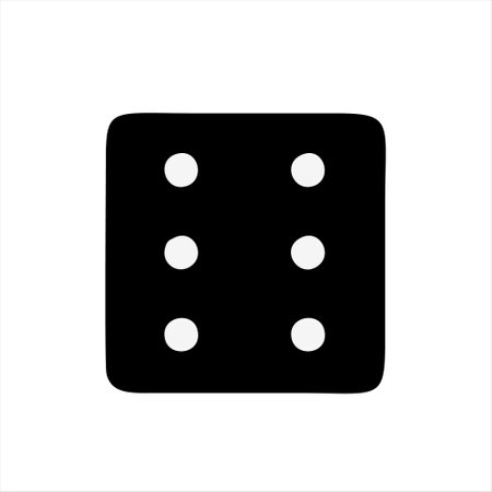 Dice icon vector. Dice icon vector. Dice icon vector. Dice icon vector. Dice icon vector. Dice icon vectorのイラスト素材