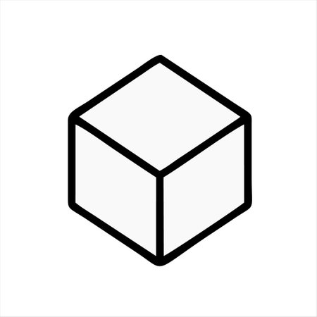 Cube icon, cube icon vector, cube icon vector, cube symbolのイラスト素材