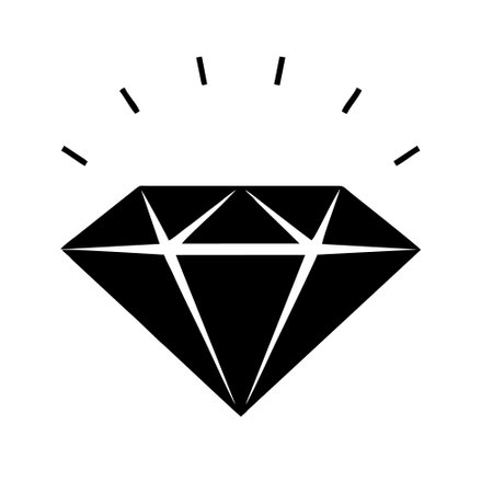 Diamond icon vector. diamond illustration sign. jewel symbol or logo.のイラスト素材