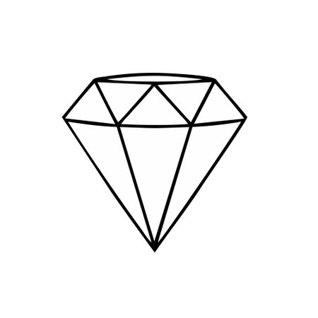 Diamond icon vector. diamond illustration sign. gem symbol or logo.のイラスト素材