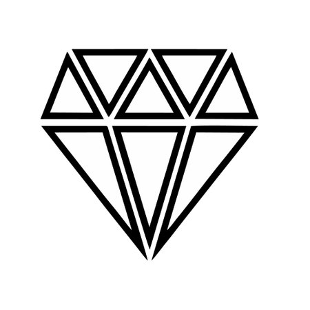 Diamond icon vector set. diamond illustration sign collection. jewel symbol or logo.のイラスト素材