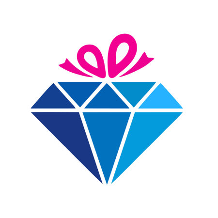 Gift box icon. Vector illustration. Flat design style eps 10のイラスト素材