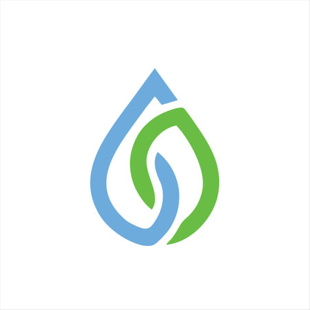 water drop logo design vector graphic symbol icon sign illustration creative idea elementのイラスト素材