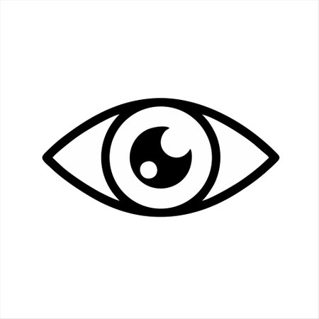 Eye icon vector. Eye icon vector. Eye icon vector. Eye icon vectorのイラスト素材