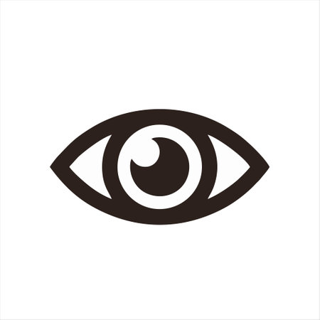 Eye icon vector. Eye icon vector. Eye icon vector. Eye icon vectorのイラスト素材