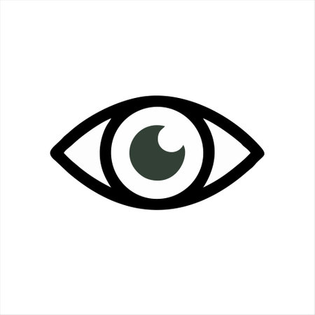 Eye icon isolated on white background. Vector illustration. Eps 10.のイラスト素材