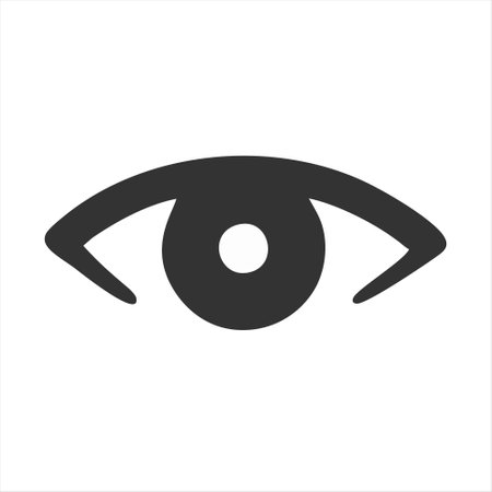 Eye icon vector. Eye icon vector. Eye icon vector. Eye icon vectorのイラスト素材