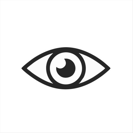 Eye icon. Eye icon vector. Eye icon vector. Eye icon vectorのイラスト素材