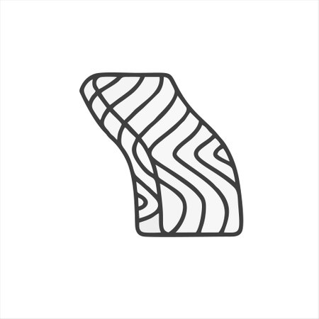 Steak line icon, vector graphics, a linear pattern on a white background, eps 10.のイラスト素材