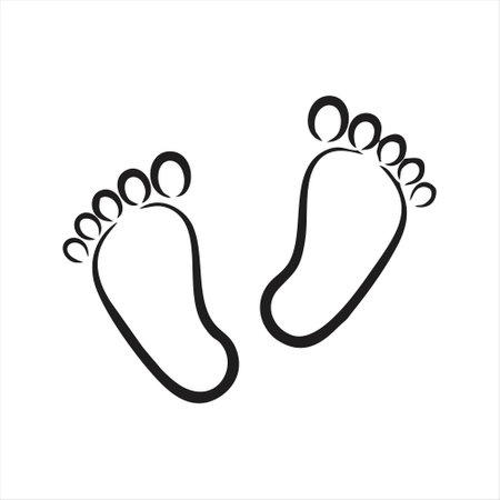 Footprint icon. Footprint vector icon. Footprint vector iconのイラスト素材