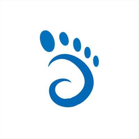 Animal footprint vector design template. Dog or cat paw footprint icon.のイラスト素材