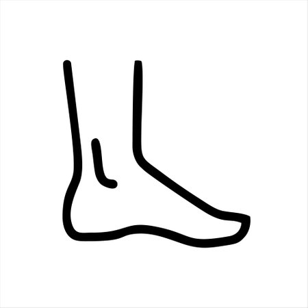 Foot massage icon. Foot care vector illustration. Foot massage symbol.のイラスト素材