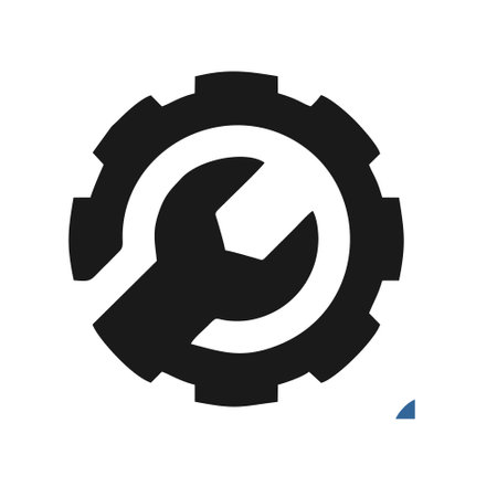 Wrench and gear icon. Repair service symbol. Settings sign.のイラスト素材