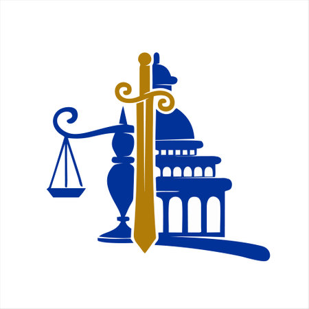 Illustration Vector Graphic of Law Firm Logo. Perfect to use for Law Companyのイラスト素材